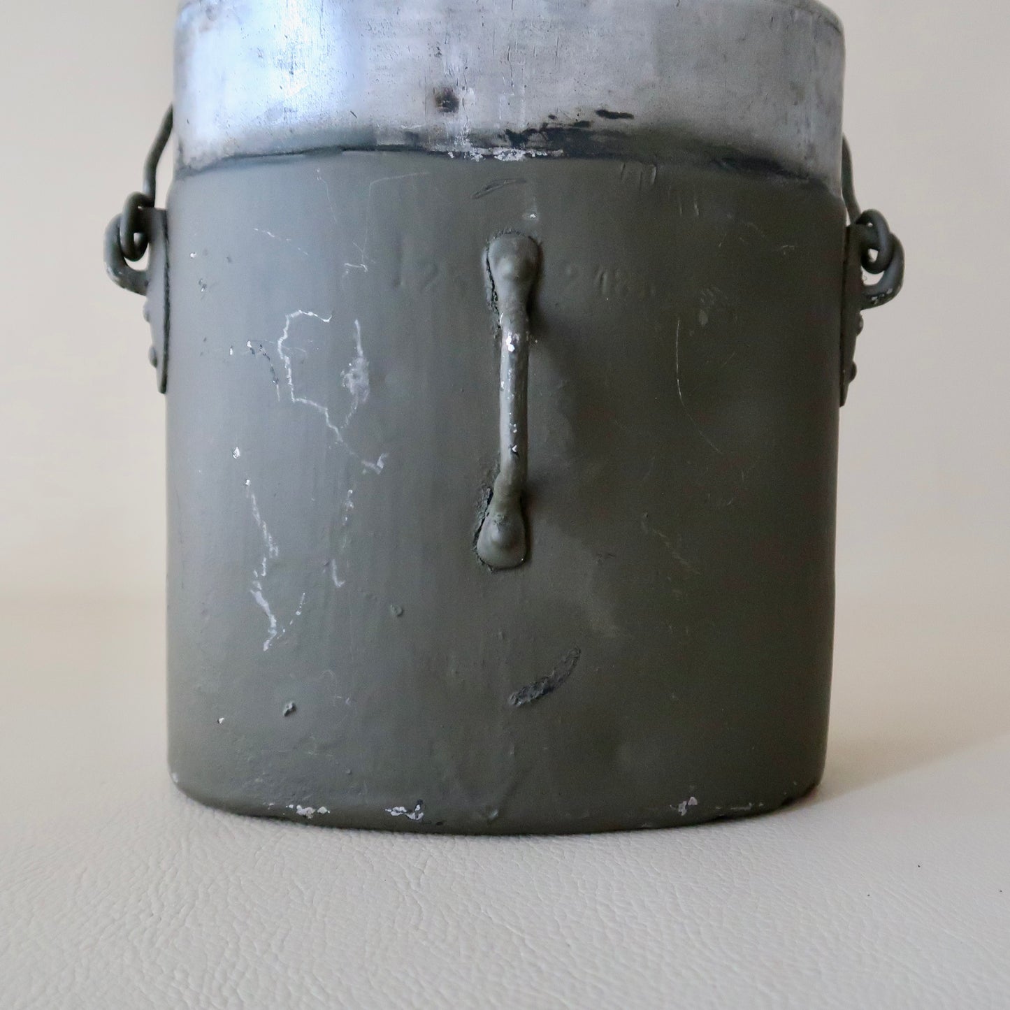 M-1895 Aluminum Mess Tin, "Grayish Olive" USED